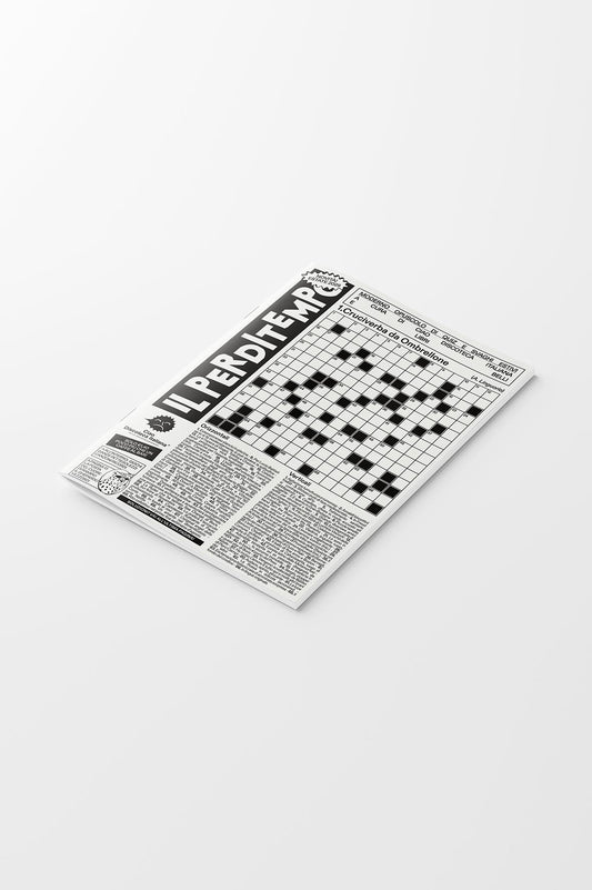 Il perditempo, giornale di quiz di Ciao Discoteca Italiana ispirato alla Settimana Enigmistica