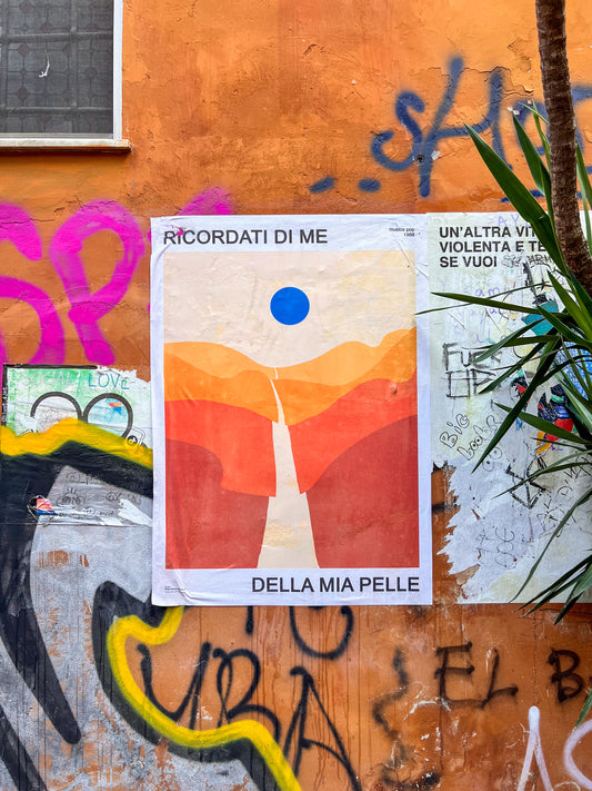 Ricordati di me, Antonello Venditti, manifesto affisso al muro