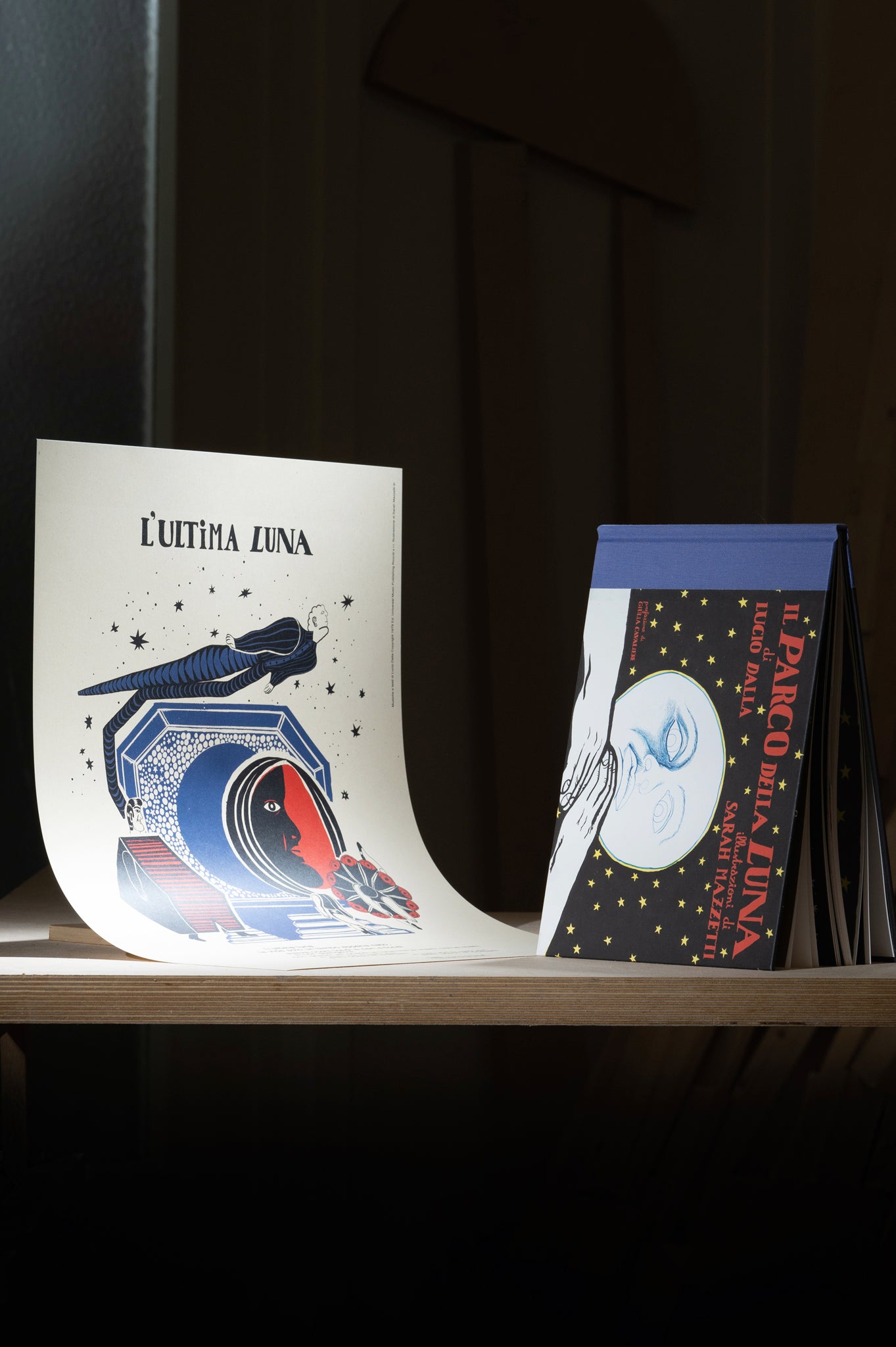 Libro Il Parco della Luna, Lucio Dalla con poster L'Ultima Luna