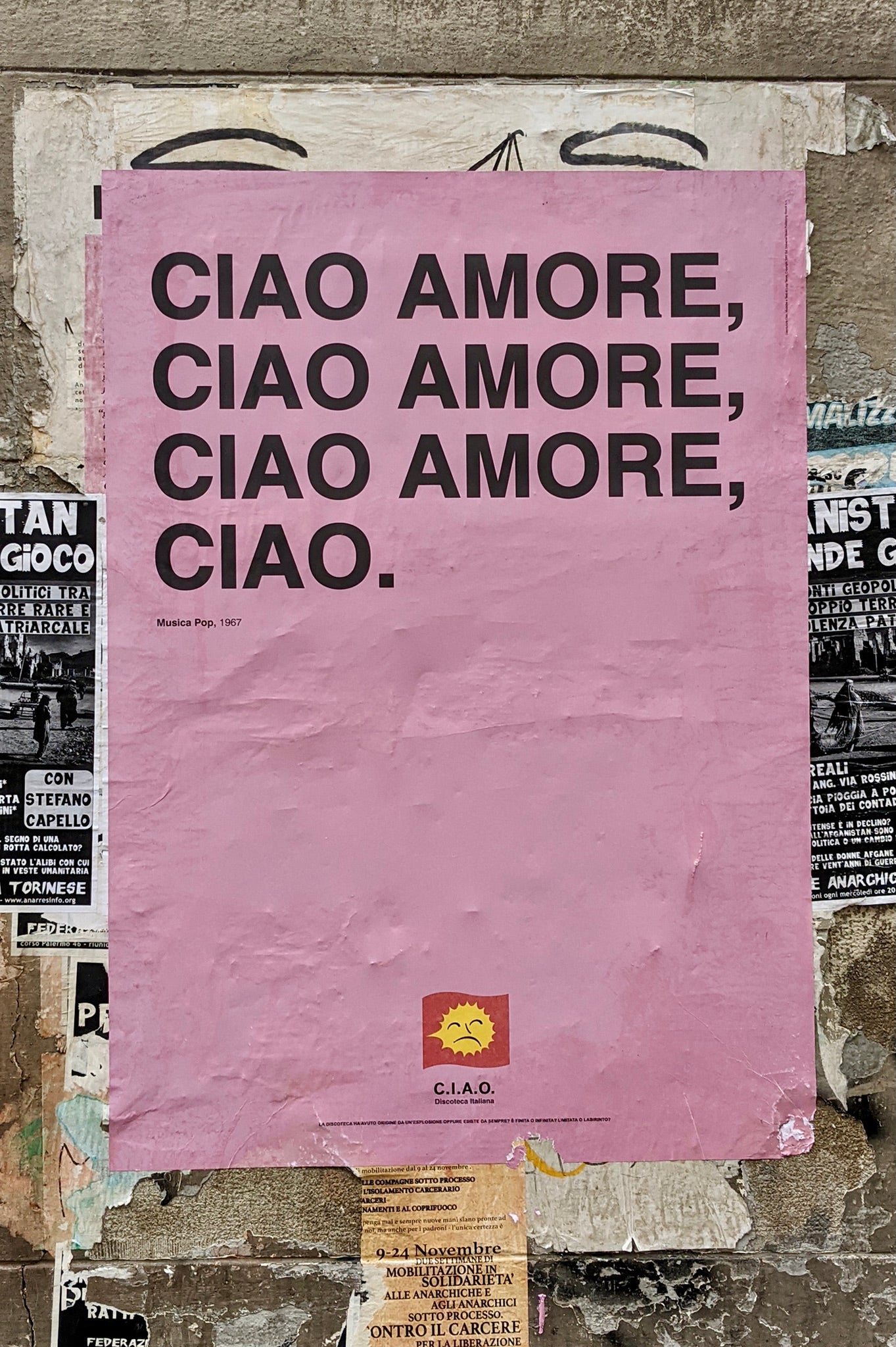 Poster Ciao amore ciao, Luigi Tenco