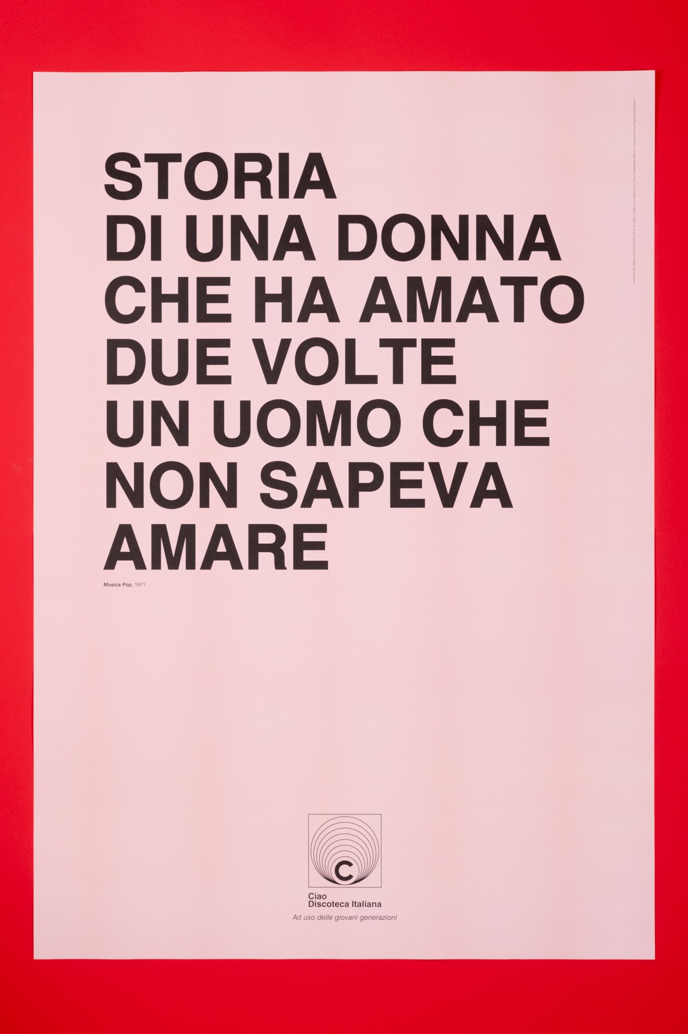 Poster Patty Pravo, Storia di una donna manifesto