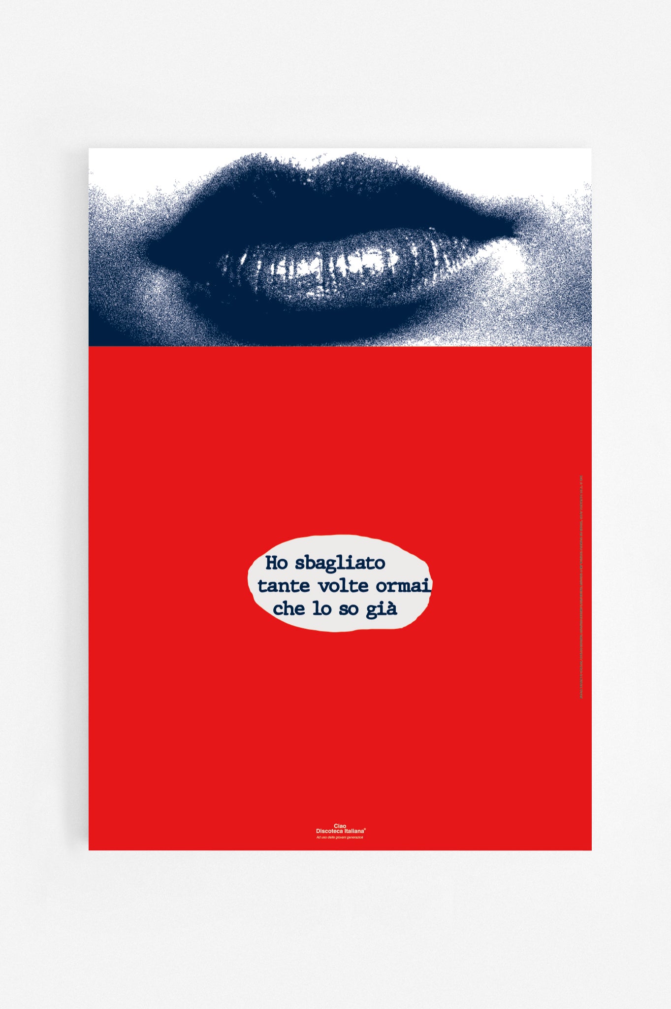 Manifesto "L'appuntamento", omaggio a Ornella Vanoni.