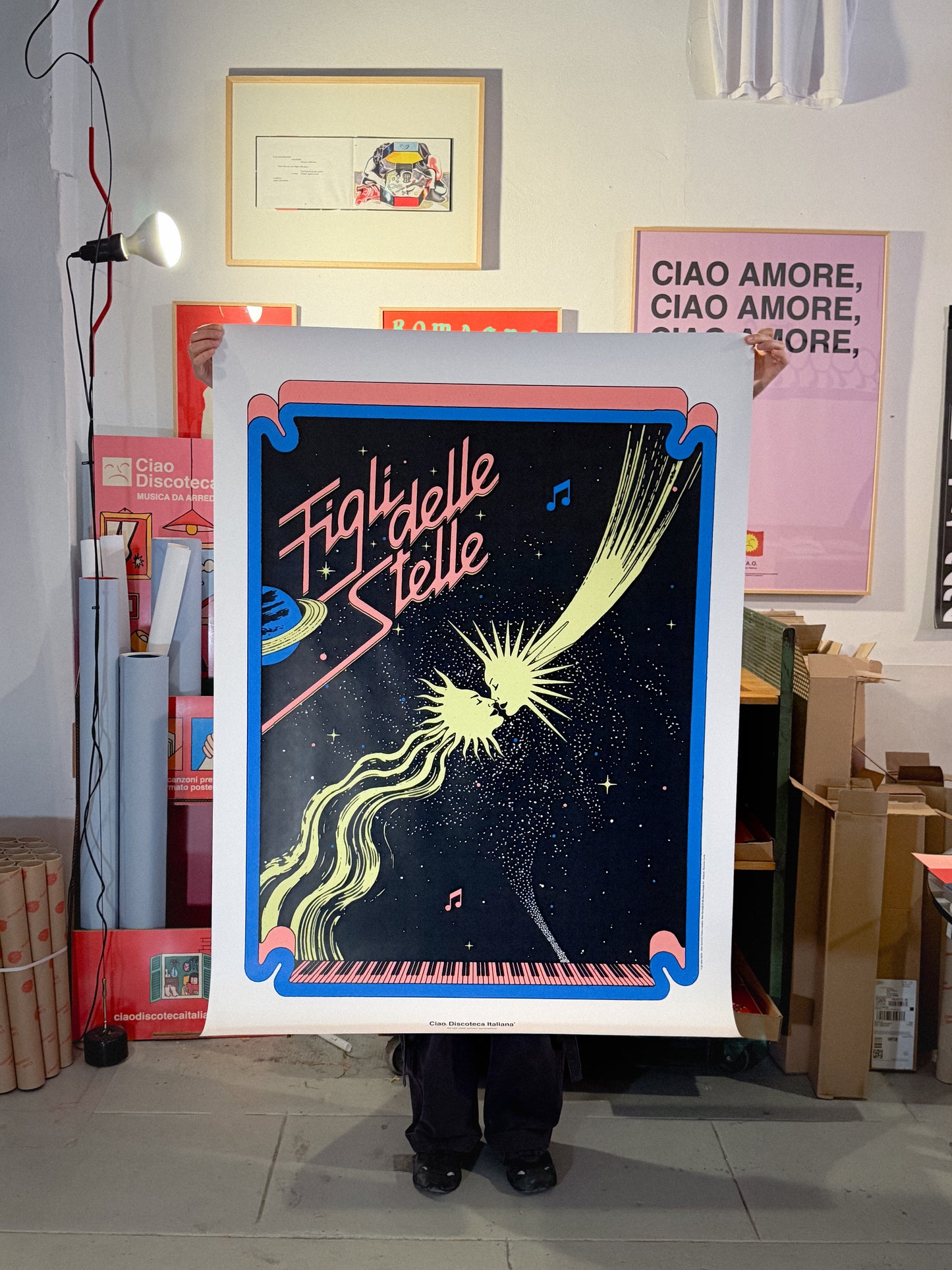 Poster Figli delle stelle di Alan Sorrenti di grandi dimensioni (70x100cm).