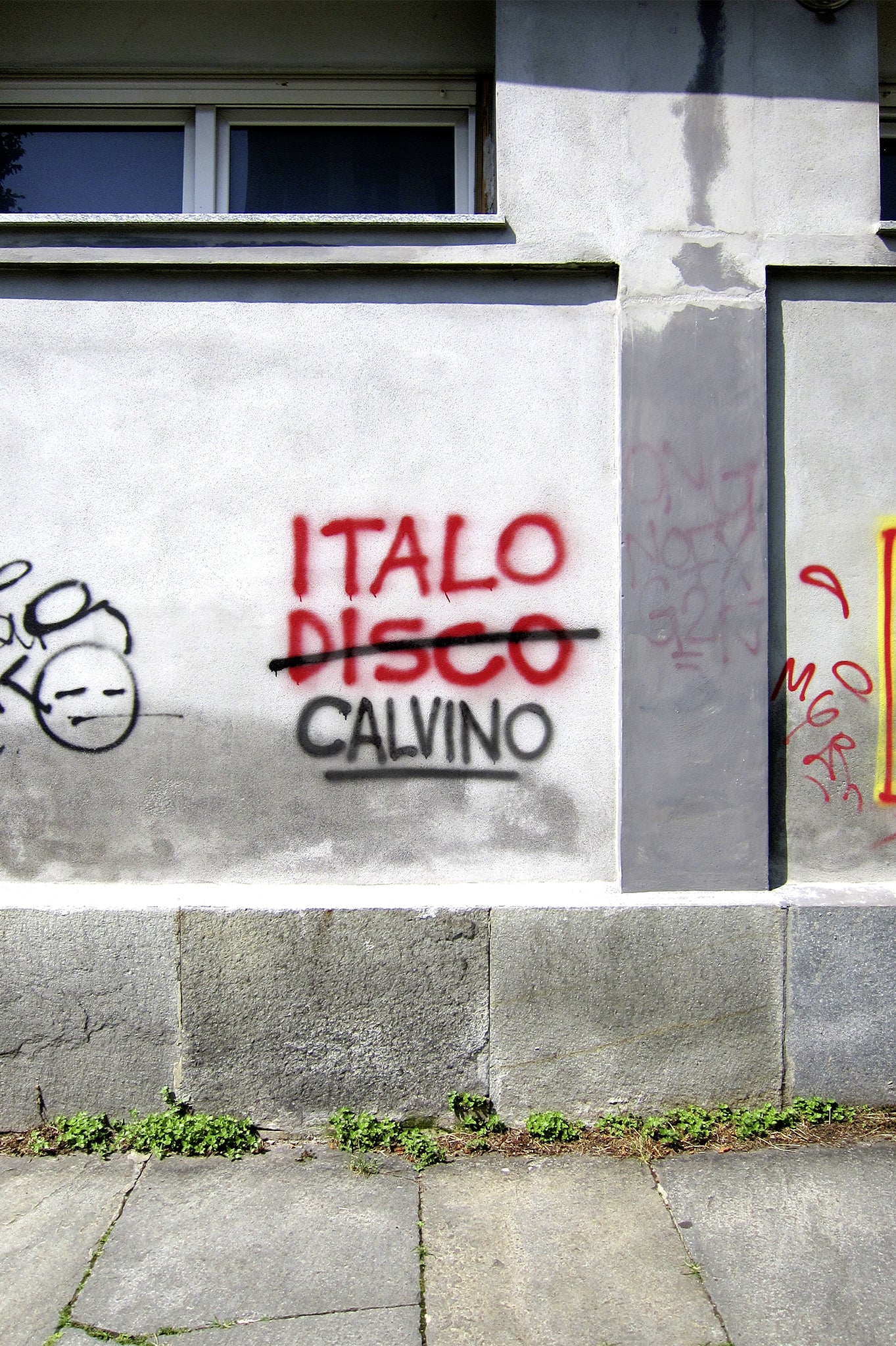 Scritta murales Italo Disco Calvino