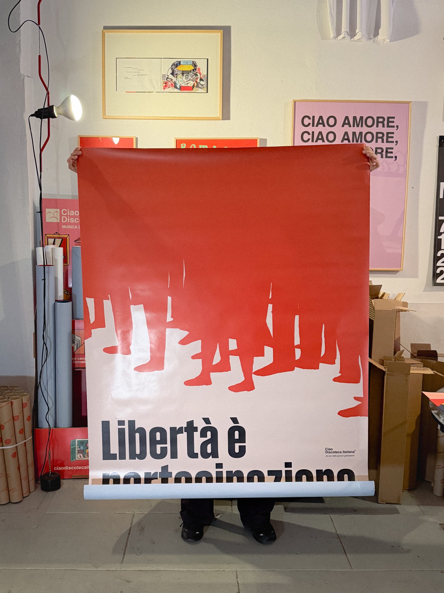 Manifesto grande di La libertà, Giorgio Gaber.