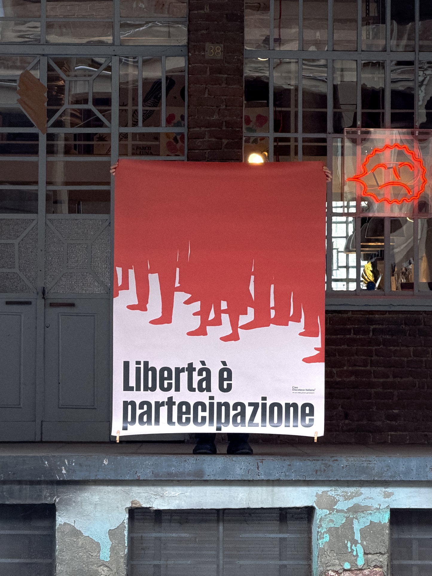 Poster grande di La libertà, Giorgio Gaber.