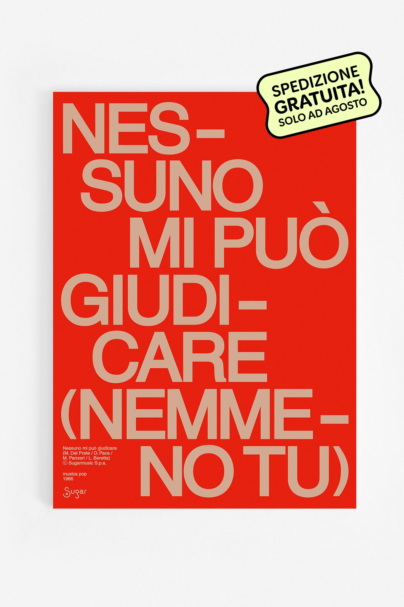 NESSUNO MI PUÒ GIUDICARE