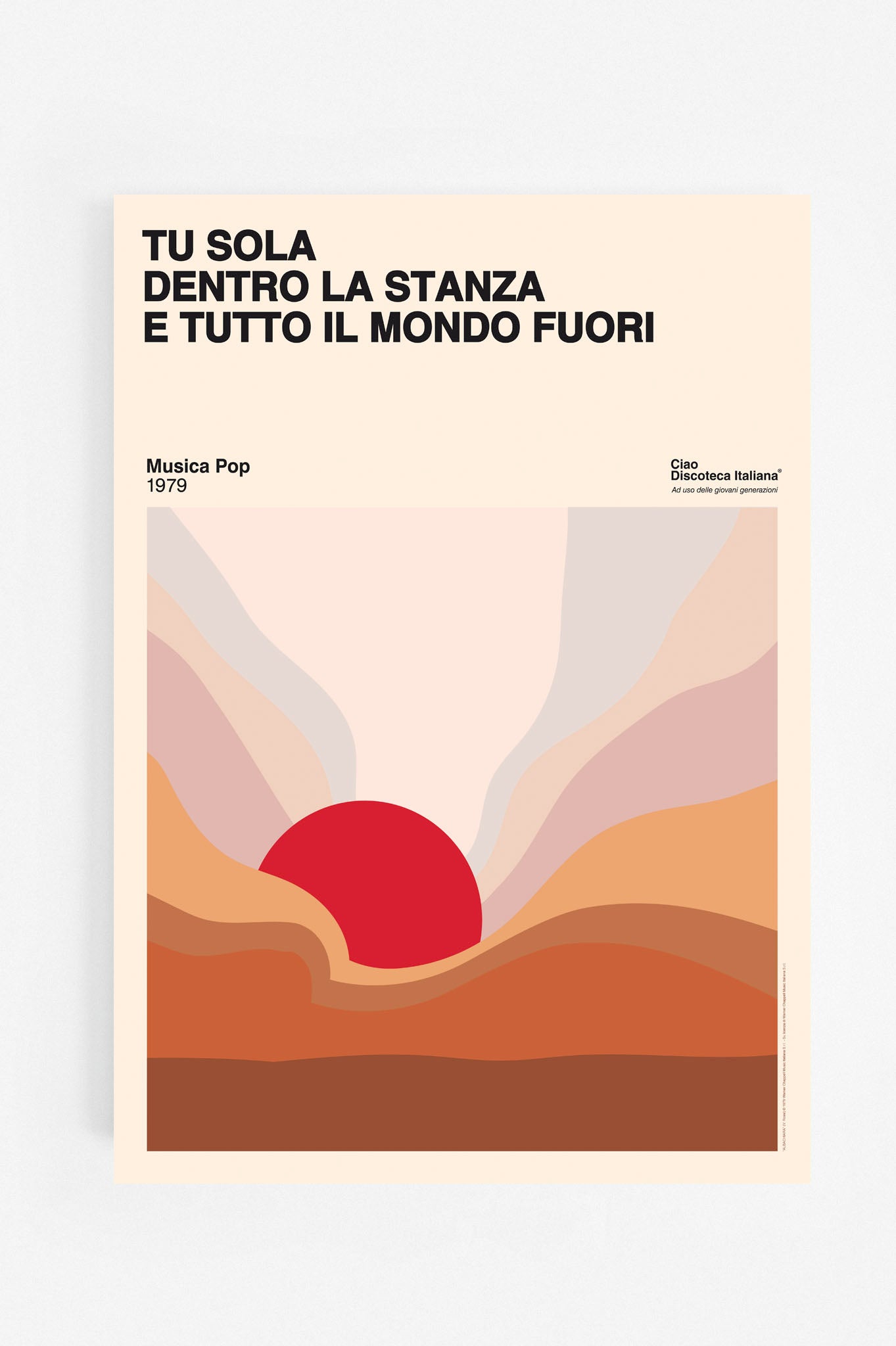 Poster Albachiara, Vasco Rossi manifesto