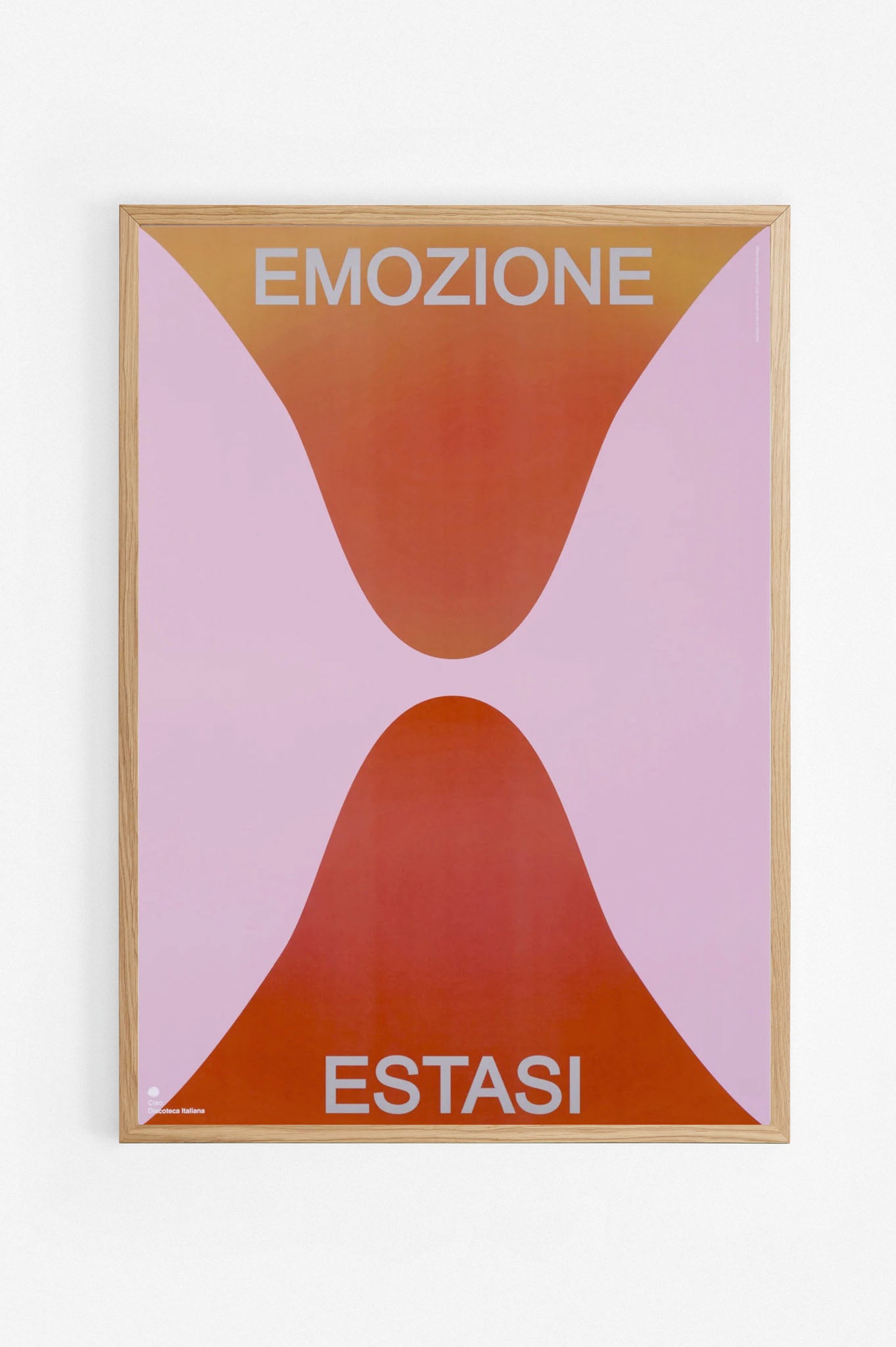Poster Emozione / Estasi cornice rovere