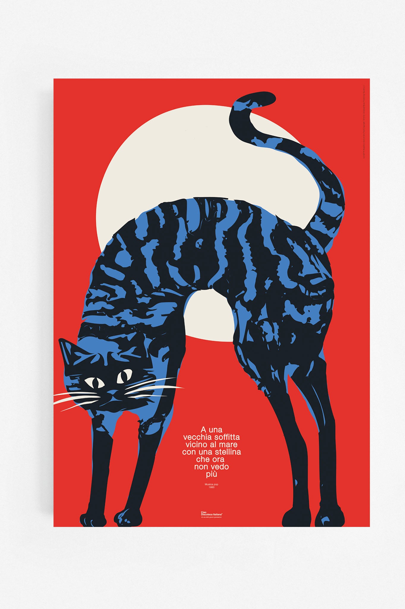 Poster La gatta, Gino Paoli manifesto 