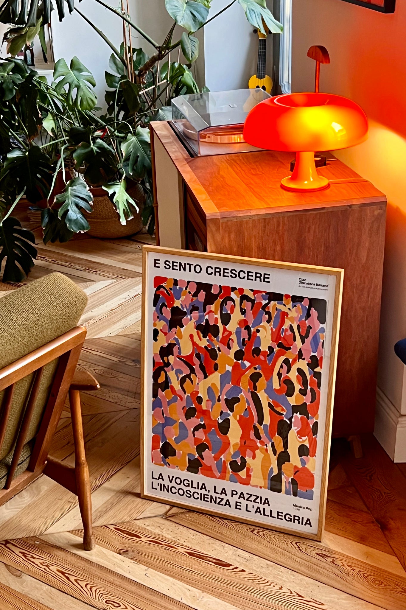 アート・デザイン・音楽 LA PITTURA ITALIANA Poster La voglia, la pazzia, Ornella Vanoni - Ciao Discoteca Italiana