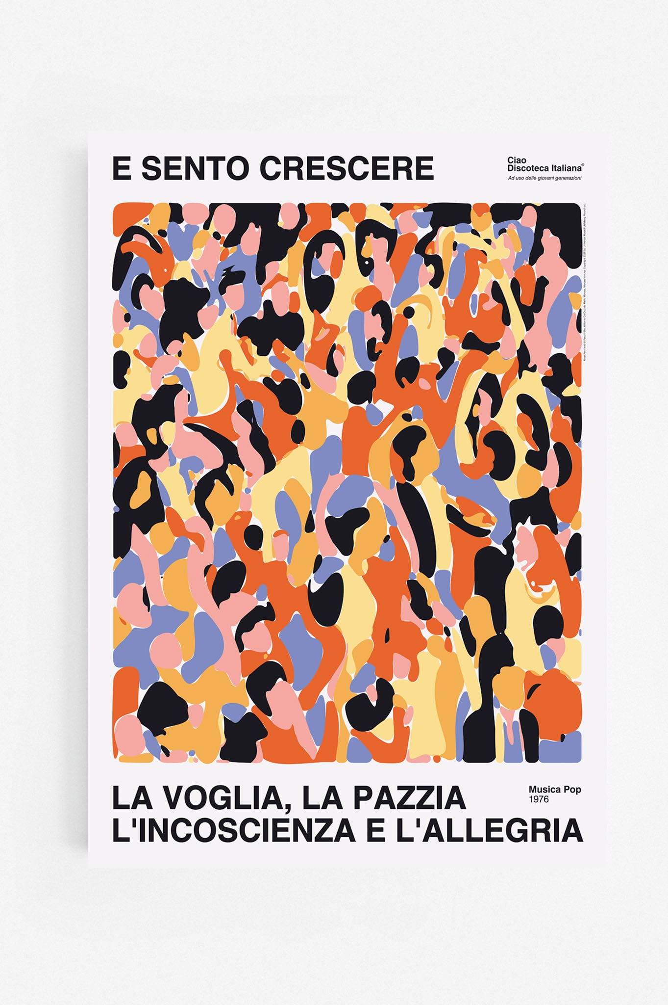 Poster La voglia, la pazzia, Ornella Vanoni manifesto