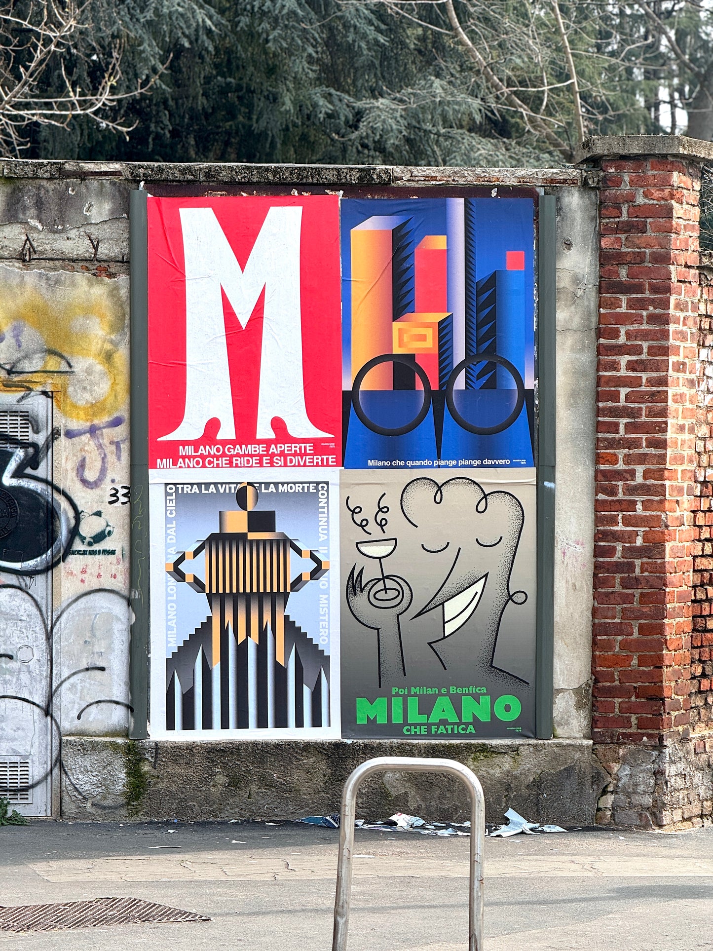 Poster Milano Lucio Dalla, quattro manifesti omaggio alla Milano da bere