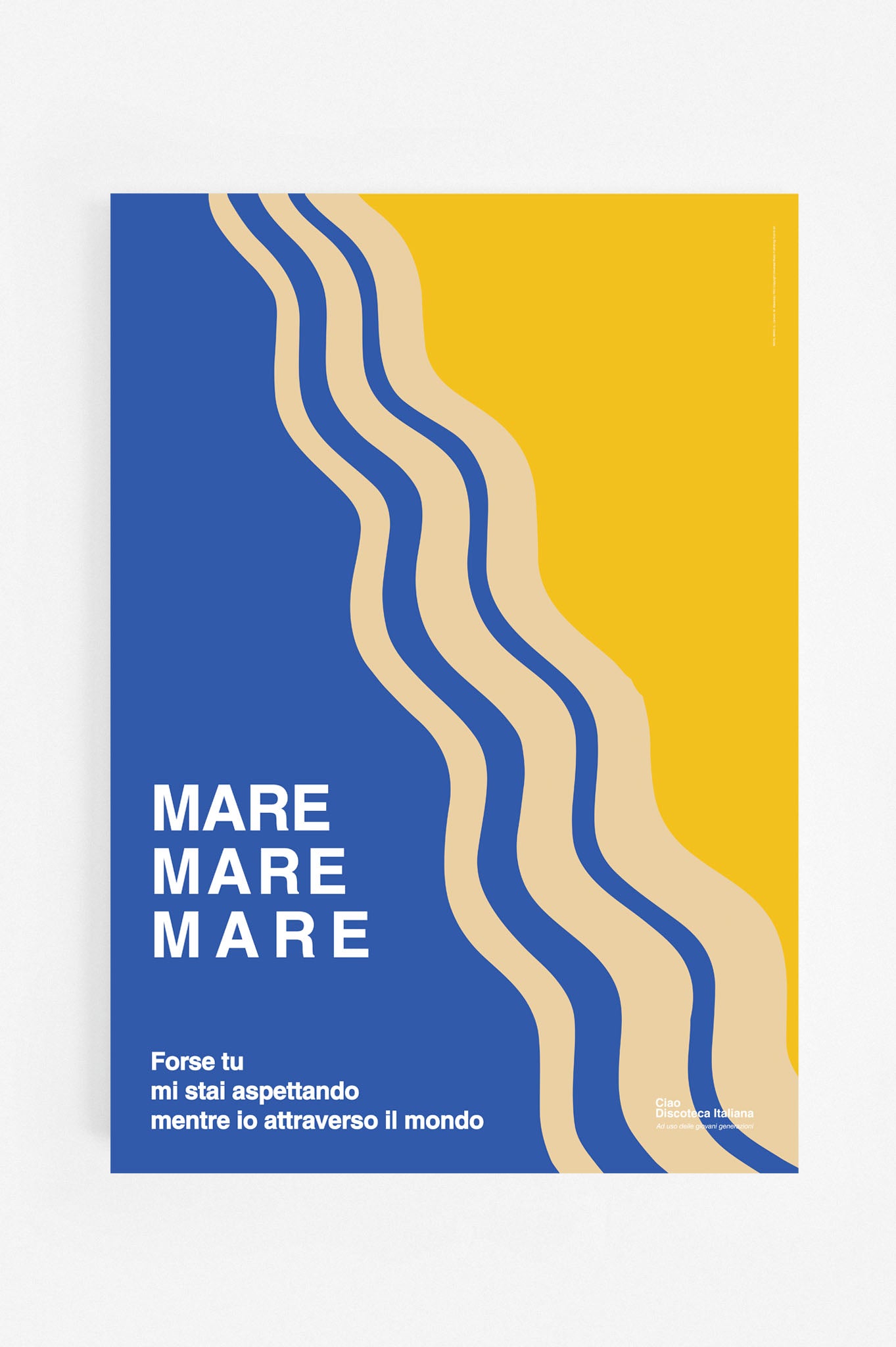 Poster Mare mare, Luca Carboni manifesto