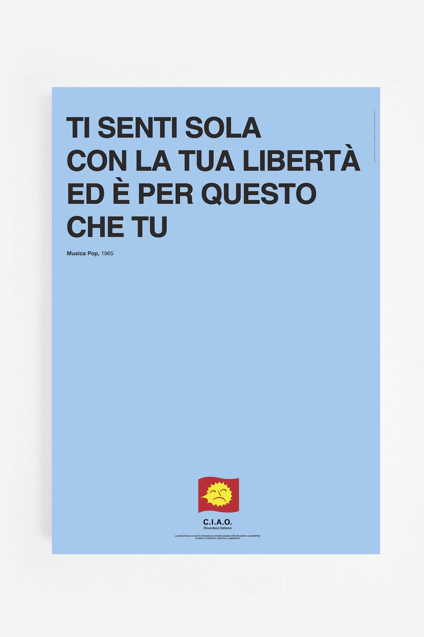 Poster Ritornerai, Bruno Lauzi manifesto