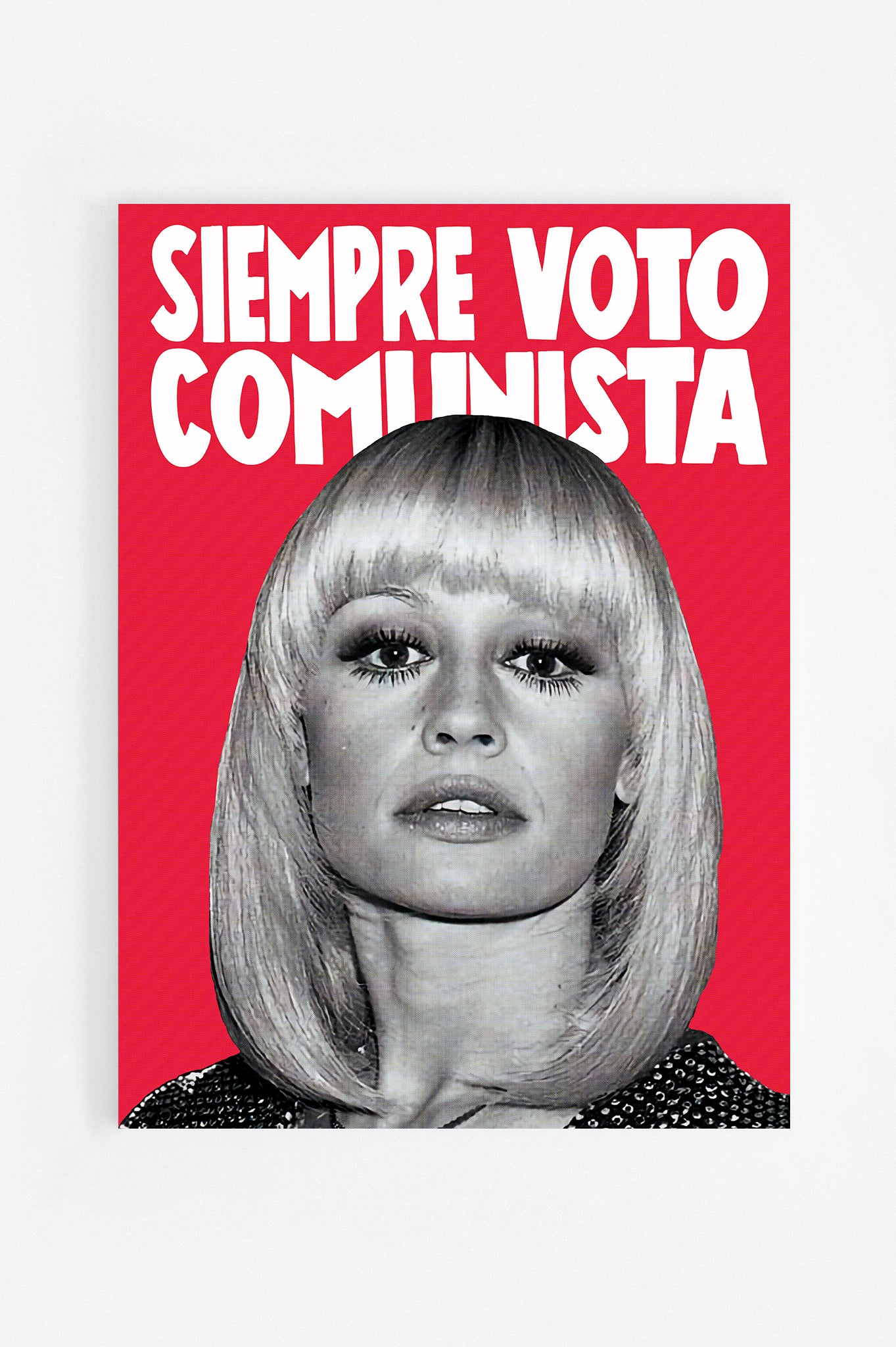 Manifesto "Siempre Raffaella", omaggio a Raffaella Carrà.