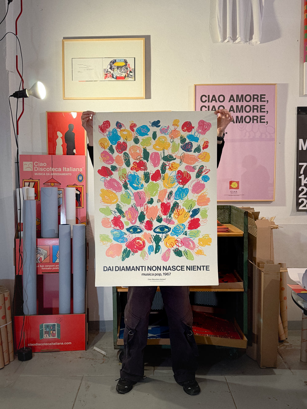 Poster grande di Via del Campo, Fabrizio De André.