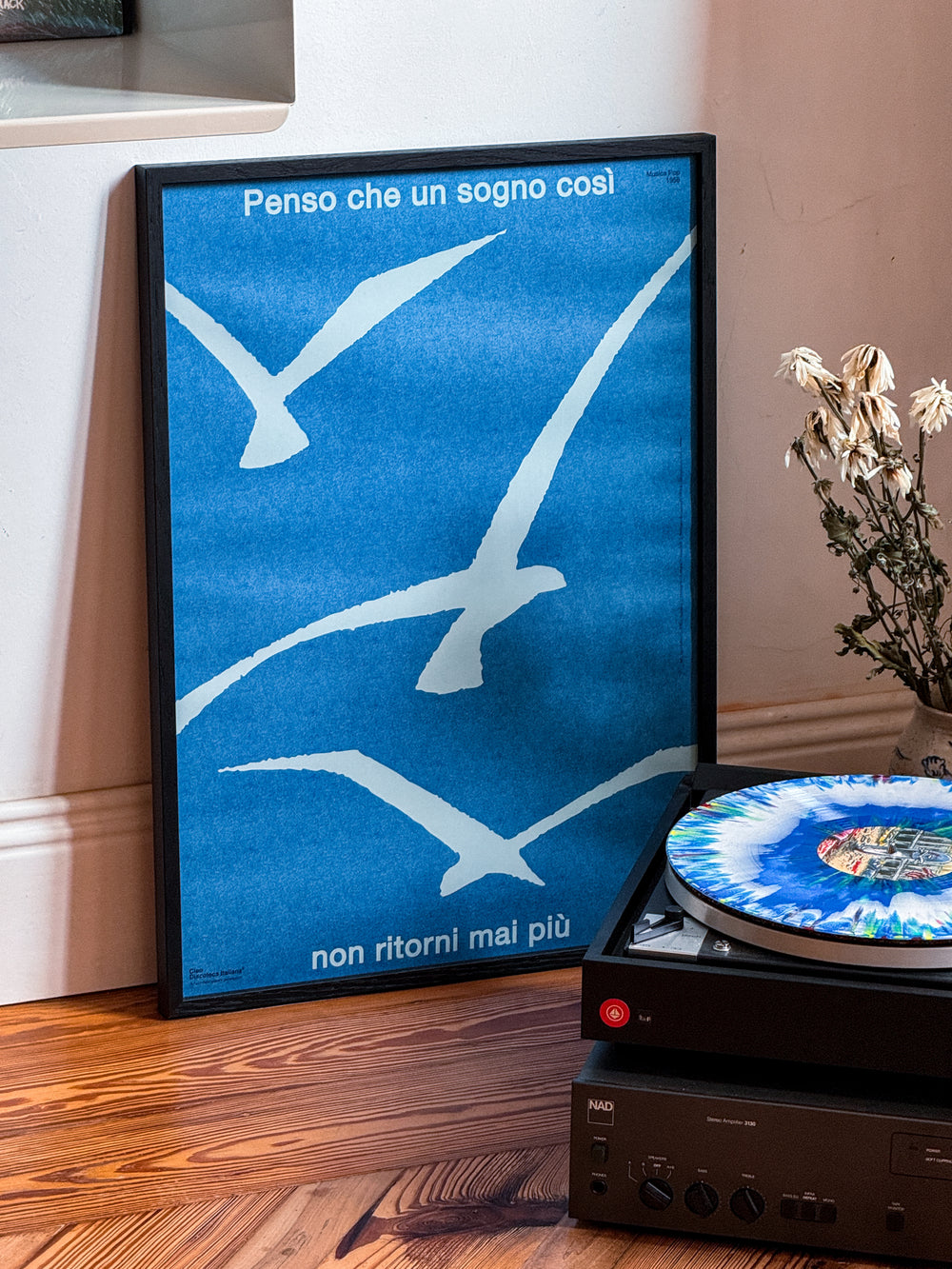 Poster "Nel Blu Dipinto di Blu (Volare)", manifesto omaggio a Domenico Modugno.