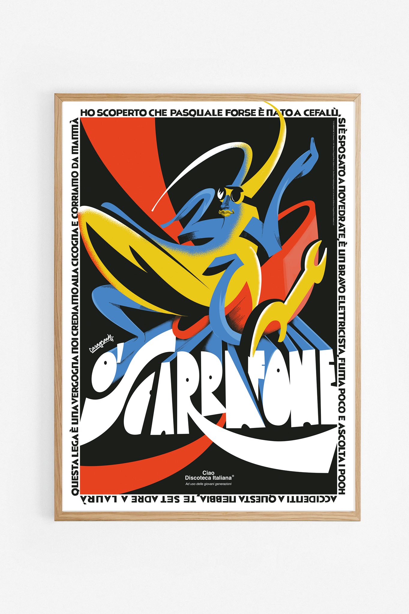 Poster 'O Scarrafone, Pino Daniele - Ciao Discoteca Italiana